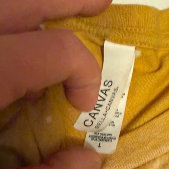 The hell I won’t Bella Canvas Mustard Graphic Tee - Picture 2 of 3